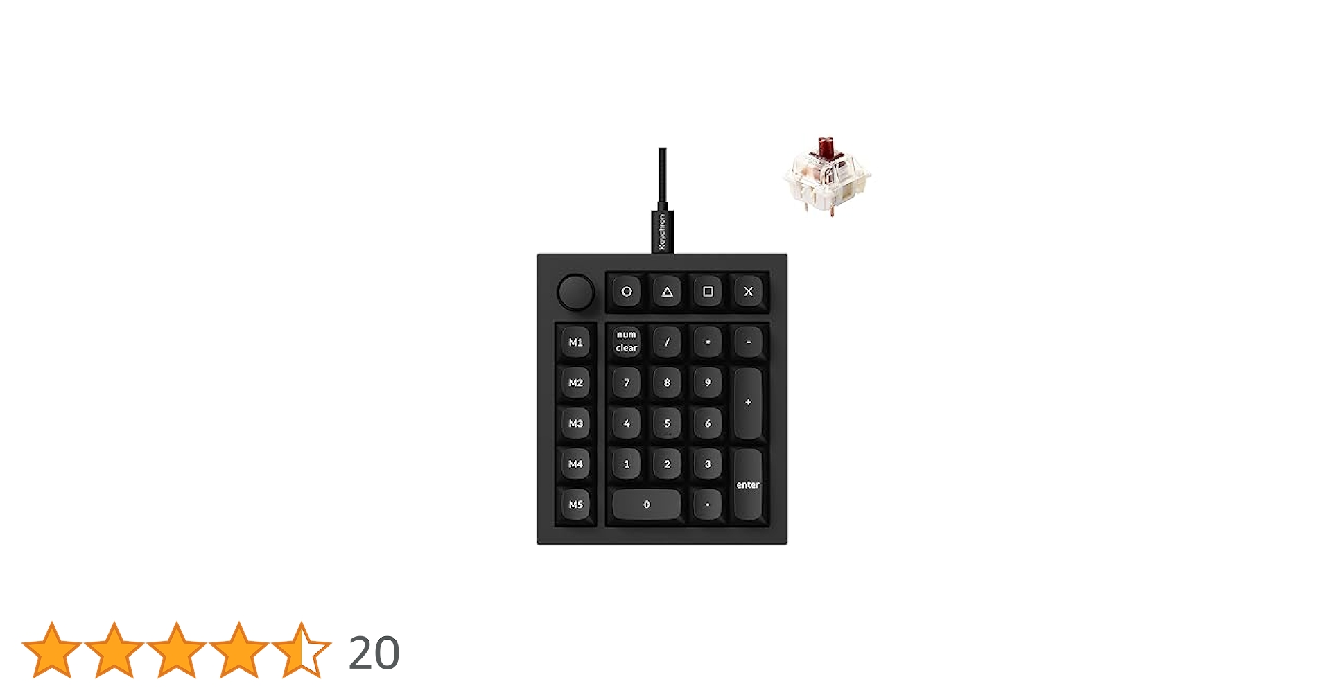 Keychron Q0 Plus 有線フルアルミニウムカスタムナンバーパッド Amazon.com: Keychron Q0 Plus Wired Full Aluminum Custom